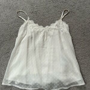 Abercrombie & fitch White Lace Camisole